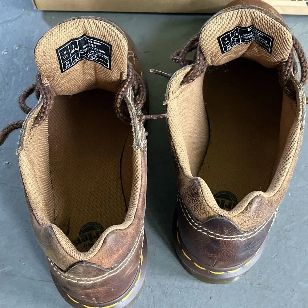 Dr. Martens Keith Chucky Distressed Leather Men's Shoes Brown UK 6 US 7 Docs